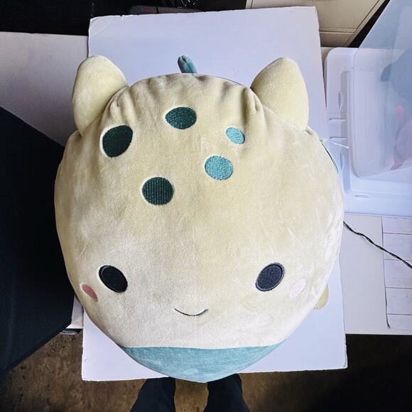 Squishmallows -Alec the Sea Monster Large Olive Green 16" - Picture 2 of 16